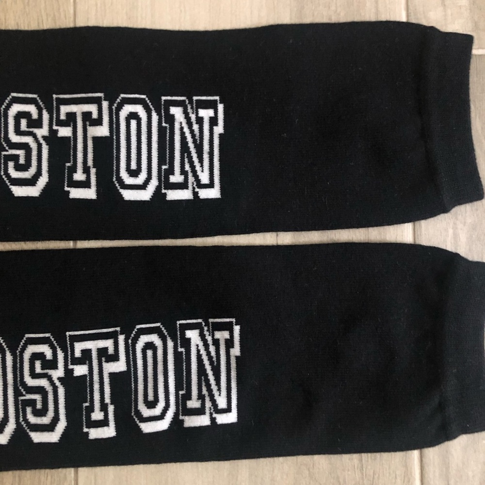 ASICS 2011 BOSTON Black Arm Warmers New - Picture 3 of 5